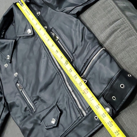 💥50% sale💥NEW Rolls Royce faux leather moto bomber jacket szS #855 - Picture 5 of 5